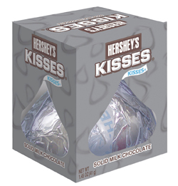 1.45 oz. solid Hershey®'s Kiss® Brand Milk Chocolate